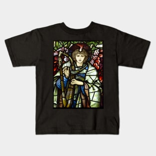 stained glass in William Morris gallery Kids T-Shirt